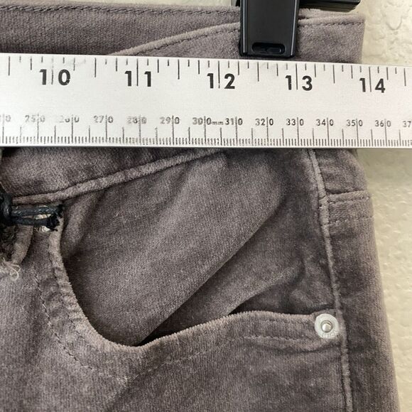 Mica Los Angeles Jeans Womens Size 27 Highrise Velvet Flare Brown Wide Leg New - Picture 6 of 9